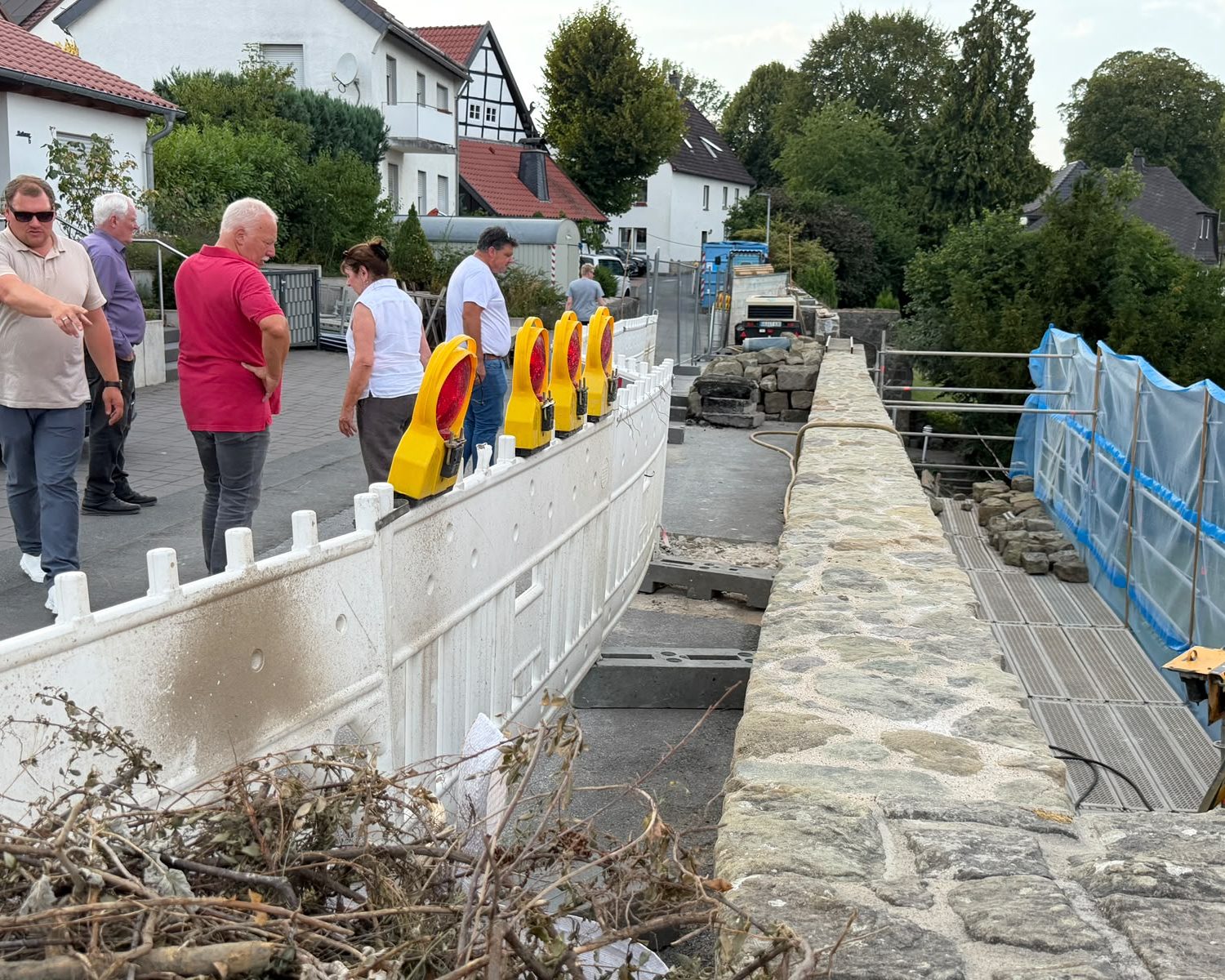 Besichtigung Sanierung Stadtmauer Rüthen